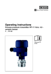 Operating Instructions - Process pressure transmitter IPT