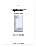 SJphone User's Guide