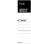 IC-M45 Service Manual