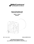 INSTALLATION MANUAL AND OPERATING INSTRUCTIONS MD15