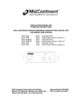 INSTALLATION MANUAL AND OPERATING INSTRUCTIONS MD41