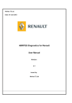 USER MANUAL ABRITES Commander for Renault