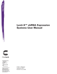 Lenti-X™ shRNA Expression Systems User Manual