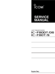 IC-F80 series SERVICE MANUAL