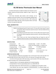 HL109 Series Thermostat User Manual