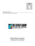 Public Relations Engine Technical User Manual