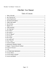 Files2Sql - User Manual Table of Contents