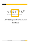 ABRITES Diagnostic for OPEL/Vauxhall User Manual