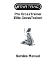 Pro CrossTrainer Elite CrossTrainer Service Manual