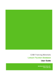 CABI Training Materials Leisure Tourism Database User Guide