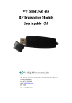 VT-DTMUA5-433 RFTransceiver Transceiver Module User's guide