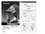 Shure Performance Gear Wireless User Guide Chinese