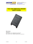 THE GSM EMBEDDED MODEM USER'S GUIDE