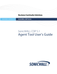 SonicWALL CDP 5.1 Agent Tool User's Guide