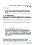 Device-Specific Power Delivery Network (PDN) Tool 2.0 User Guide