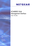 XCM8800 Web Management Interface User Guide