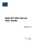 Opal-RT OPC Server User Guide