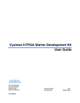 Cyclone II FPGA Starter Development Kit User Guide