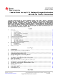 User's Guide for bq25570 Battery Charger Evaluation Module for