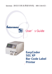 User's Guide EasyCoder 501 XP Bar Code Label Printer