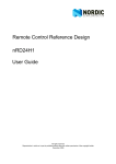 Remote Control Reference Design nRD24H1 User Guide