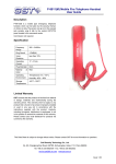 P-9911(M) Mobile Fire Telephone Handset User Guide