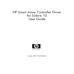 HP Smart Array Controller Driver for Solaris 10 User Guide