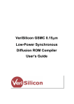 VeriSilicon GSMC 0.15um LP Syn. DROM Compiler User's Guide
