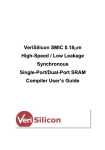 VeriSilicon SMIC 0.18um LL Syn. SP/DP SRAM Compiler User's Guide