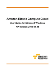 Amazon Elastic Compute Cloud User Guide for Microsoft Windows