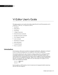 Vi Editor User's Guide