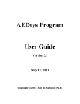 AEDsys Program User Guide