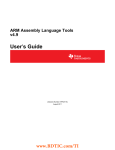 ARM Assembly Language Tools v4.7 User's Guide (Rev. J)