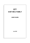 ST7 8-bit MCU family user guide