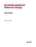 Xilinx UG349 ML505/ML506/ML507 Reference Design, User Guide