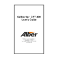 Cellcorder   CRT-300 User's Guide