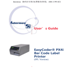 User's Guide EasyCoder® PX4i Bar Code Label Printer