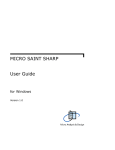 MICRO SAINT SHARP User Guide