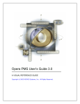 Opera PMS User's Guide 3.0