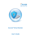 Acronis Drive Monitor User's Guide
