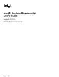 Intel(R) Itanium(R) Assembler User's Guide