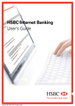 HSBC Internet Banking User's Guide