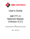 User's Guide AB1771-C Network Master (Version 5.21)