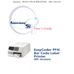 User's Guide EasyCoder PF4i Bar Code Label Printer