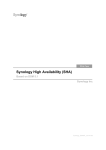 Synology High Availability (SHA)
