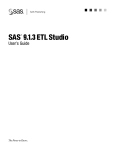 SAS 9.1.3 ETL Studio: User's Guide