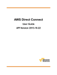 AWS Direct Connect User Guide - Documentation