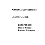 USER'S GUIDE - Xitron Technologies