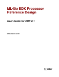Xilinx UG082 ML40x EDK Processor Reference Design, User Guide