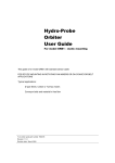 Hydro-Probe Orbiter User Guide (Static Mounted)